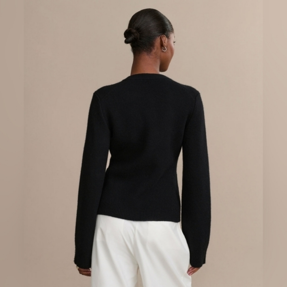 NWT Jenni Kayne Cooper Cardigan Sweater Black Medium/Small - Picture 12 of 12